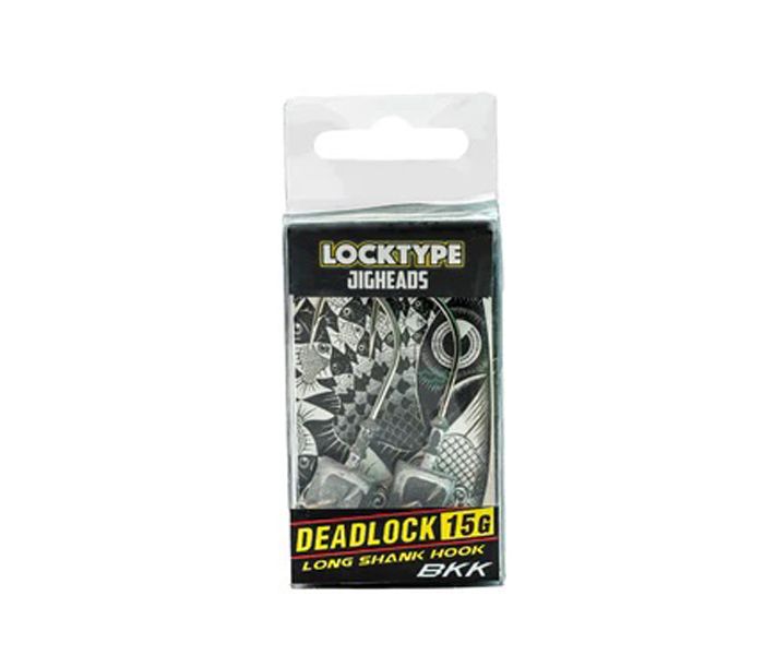 Lure Factory Locktype Jighead Dead Lock,  long shrank hook | Size 3/0 | 15g | 2 Pac