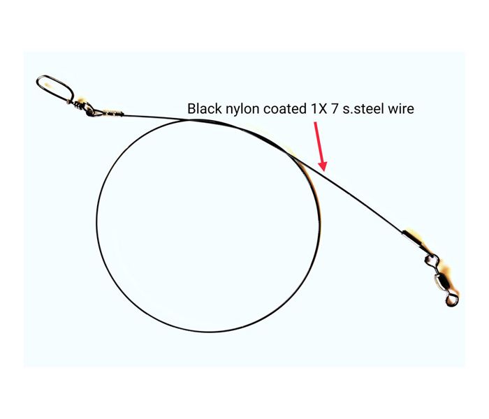 CASSAN Premium Black Nylon Coated Wire Trace
