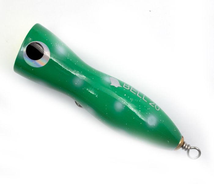 Feed Lures Bell 20 Hand Made Wood Popper Floating Lure 20 grams