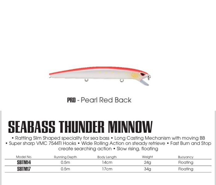 STORM SEA BASS THUNDER MINNOW 14